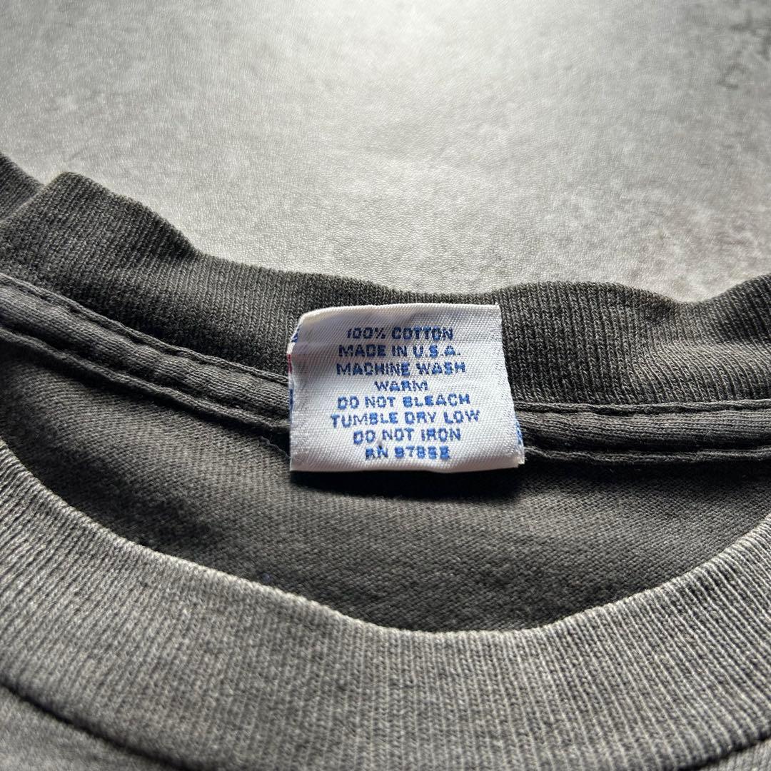 90s vans ヴィンテージtシャツ USA製 墨黒 M doren