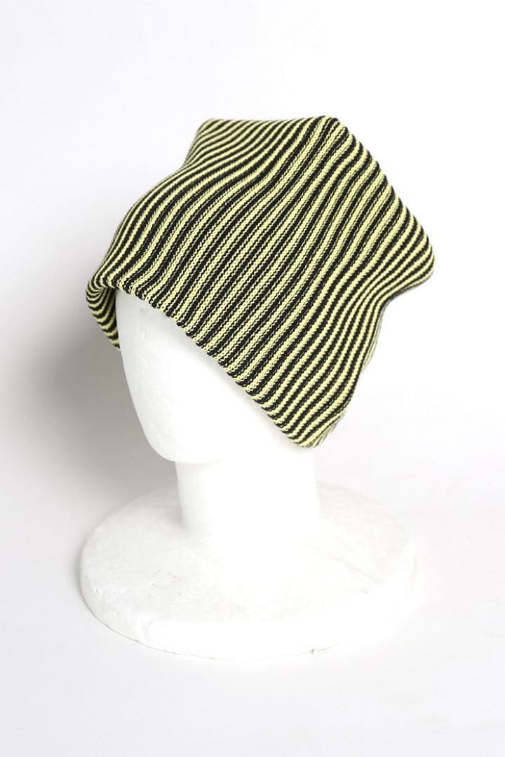 帽子 \"IASOF\" yellow stripe beanie