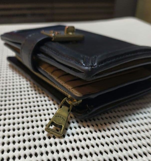 【美品】COACH 二つ折り財布 コーチ ハットンウォレット