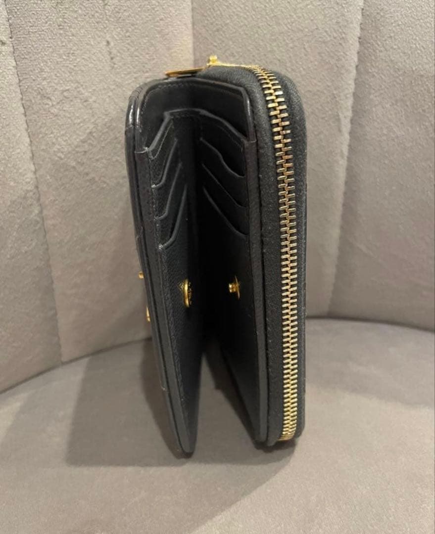 SAINT LAURENT グレー 二つ折り財布