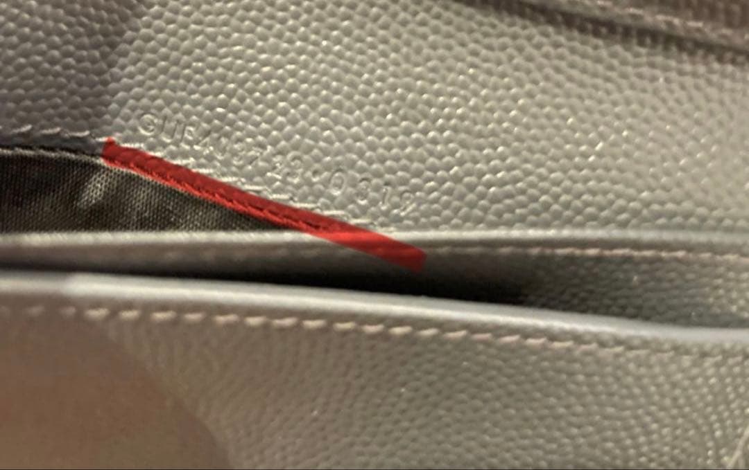 SAINT LAURENT グレー 二つ折り財布