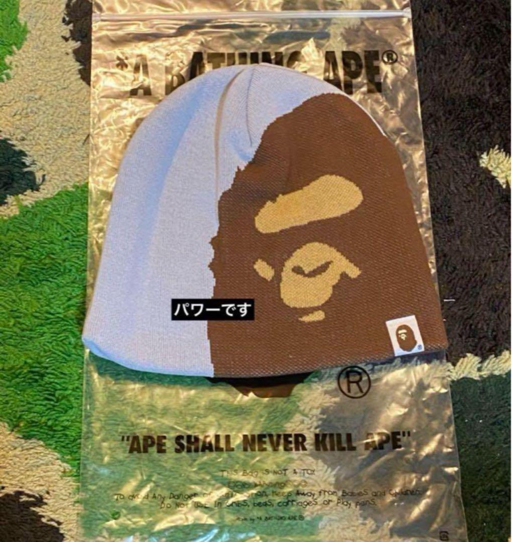 帽子 Bape Ape Head Beanie Cap Grey