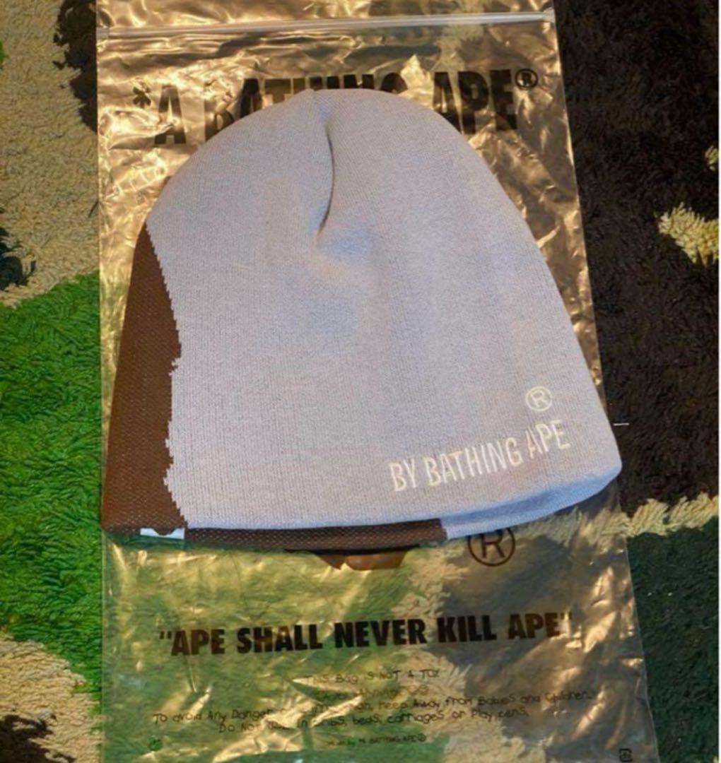 帽子 Bape Ape Head Beanie Cap Grey