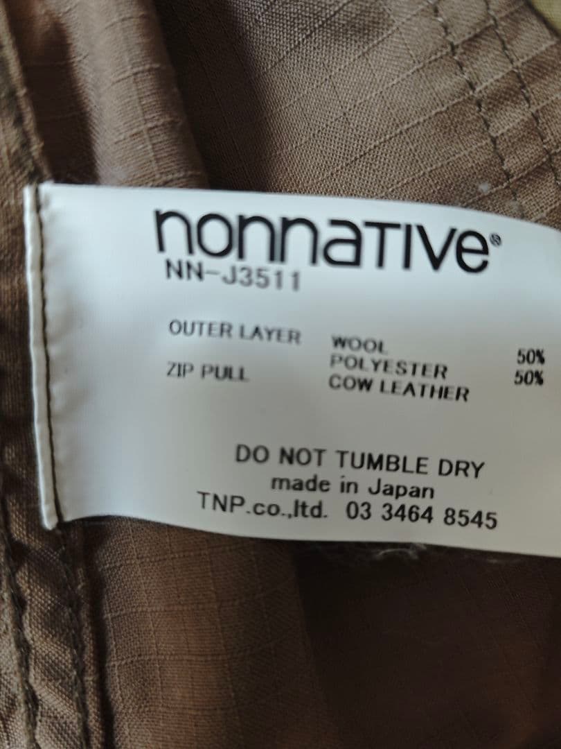 nonnative NN-J3511 ベージュ テーラードジャケット