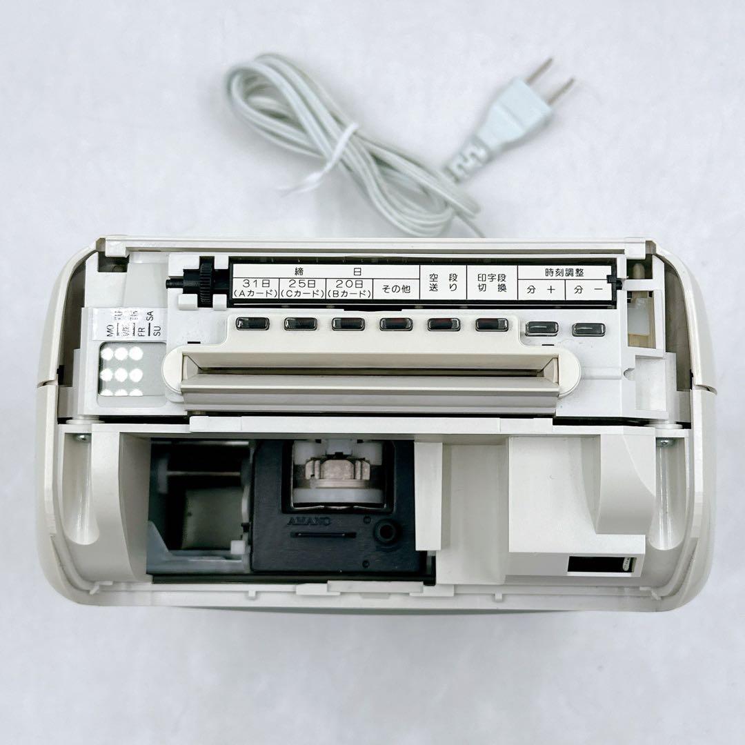 AMANO アマノ タイムレコーダー BX2000 動作品　タイムカード