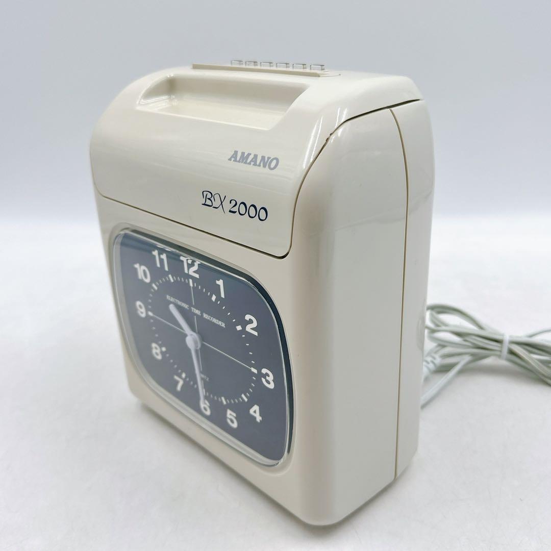 AMANO アマノ タイムレコーダー BX2000 動作品　タイムカード