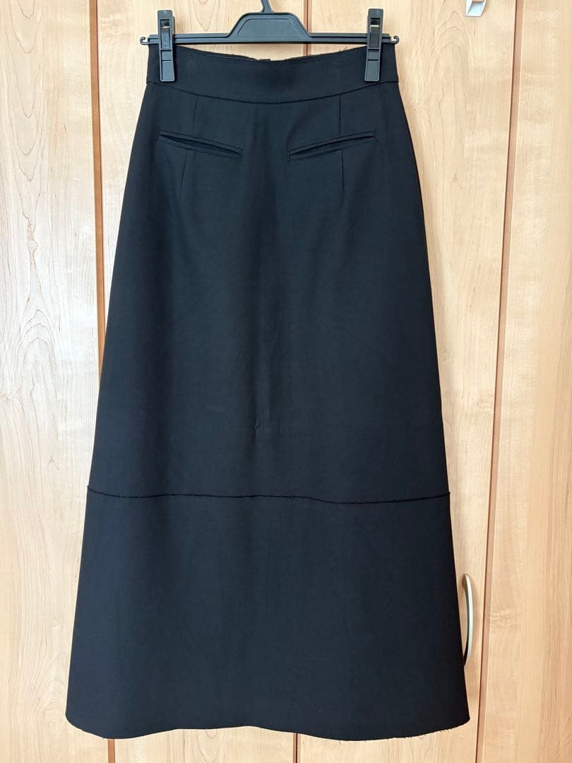 JOSEMOON W ZIP SKIRT/ダブルジップスカート ブラック