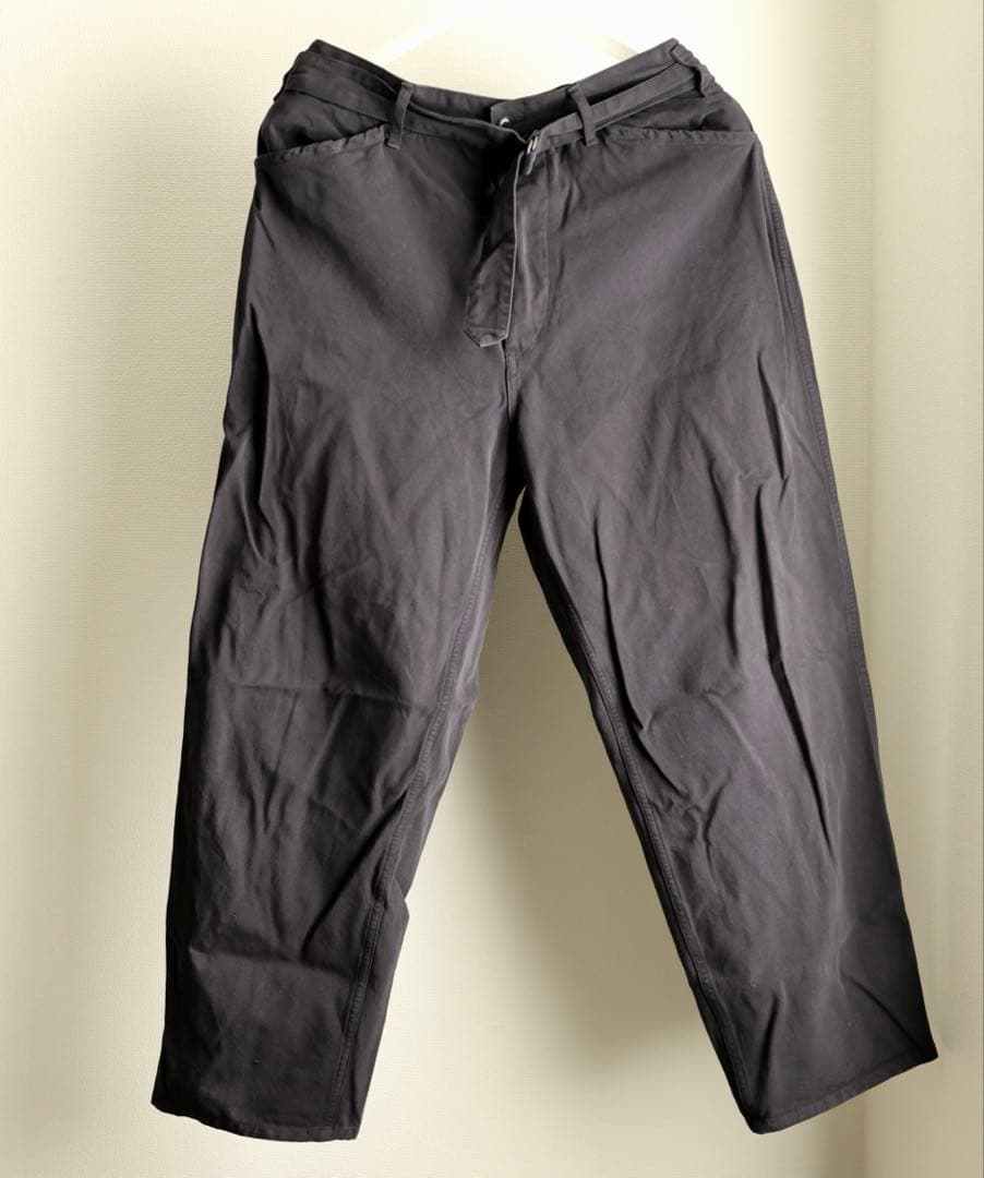 COMOLI 製品染セットアップ 22AW ネイビー ベルテッド
