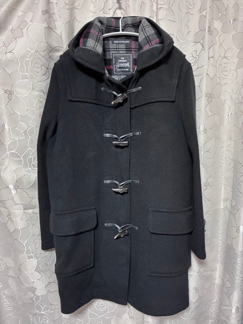 英国製★Gloverall★ダッフルコート★黒★Ｌサイズ