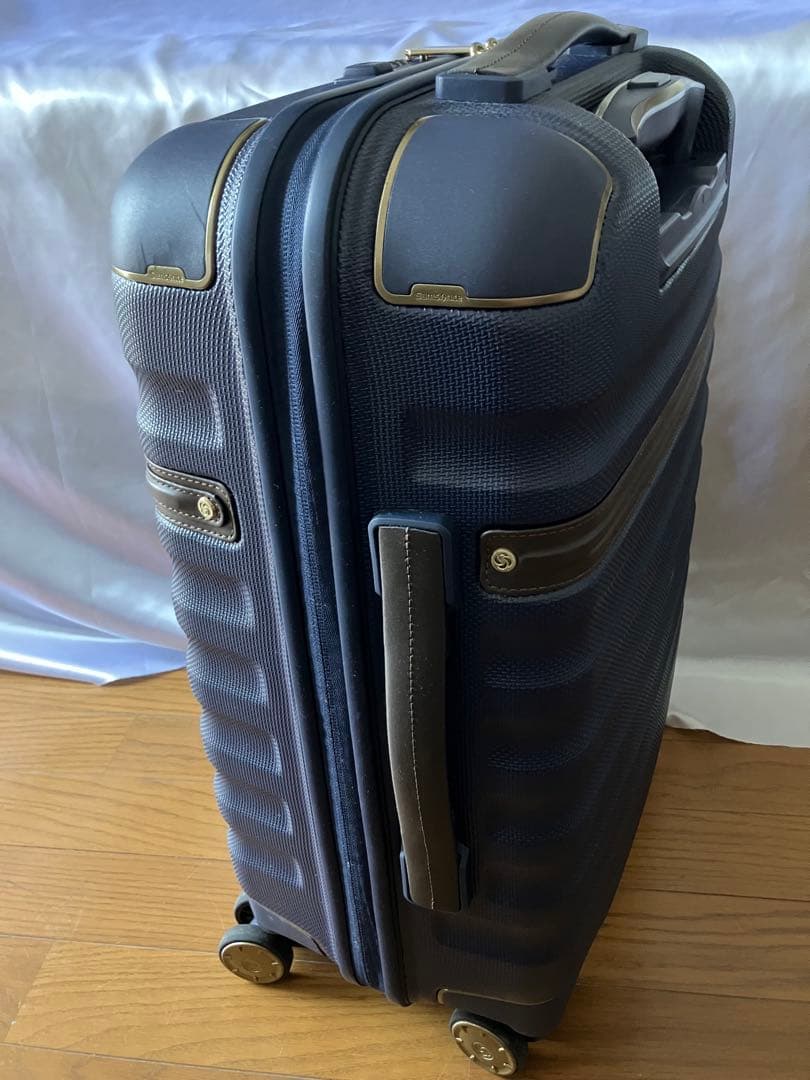 か*ん様 Samsonite ゴールド×ネイビー 高級キャリーケース 機内持ち込