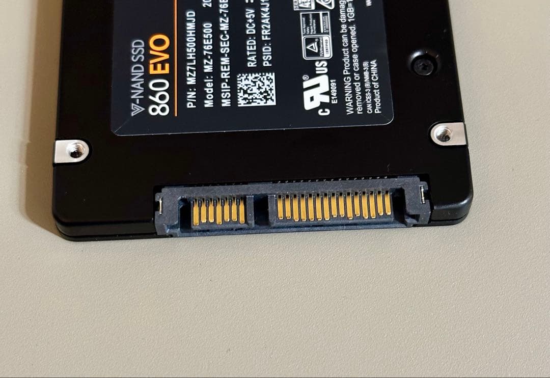 Samsung 860 EVO 500GB SSD TLC 正常99%