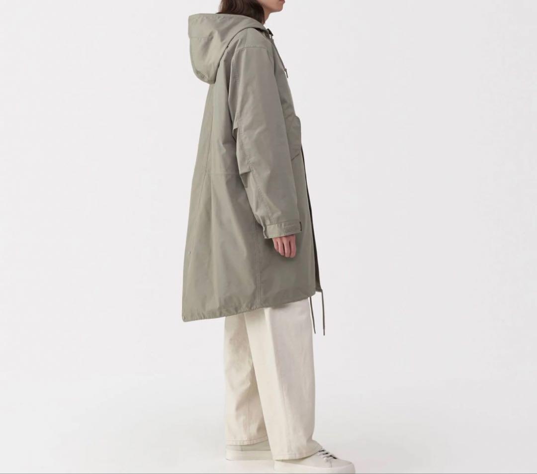 MUJI Labo ライナー付きモッズコート　 ミディアムグレーＭ
