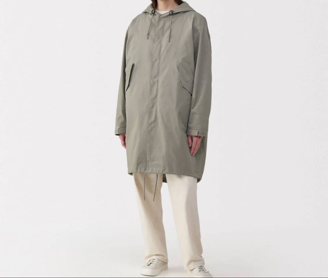 MUJI Labo ライナー付きモッズコート　 ミディアムグレーＭ