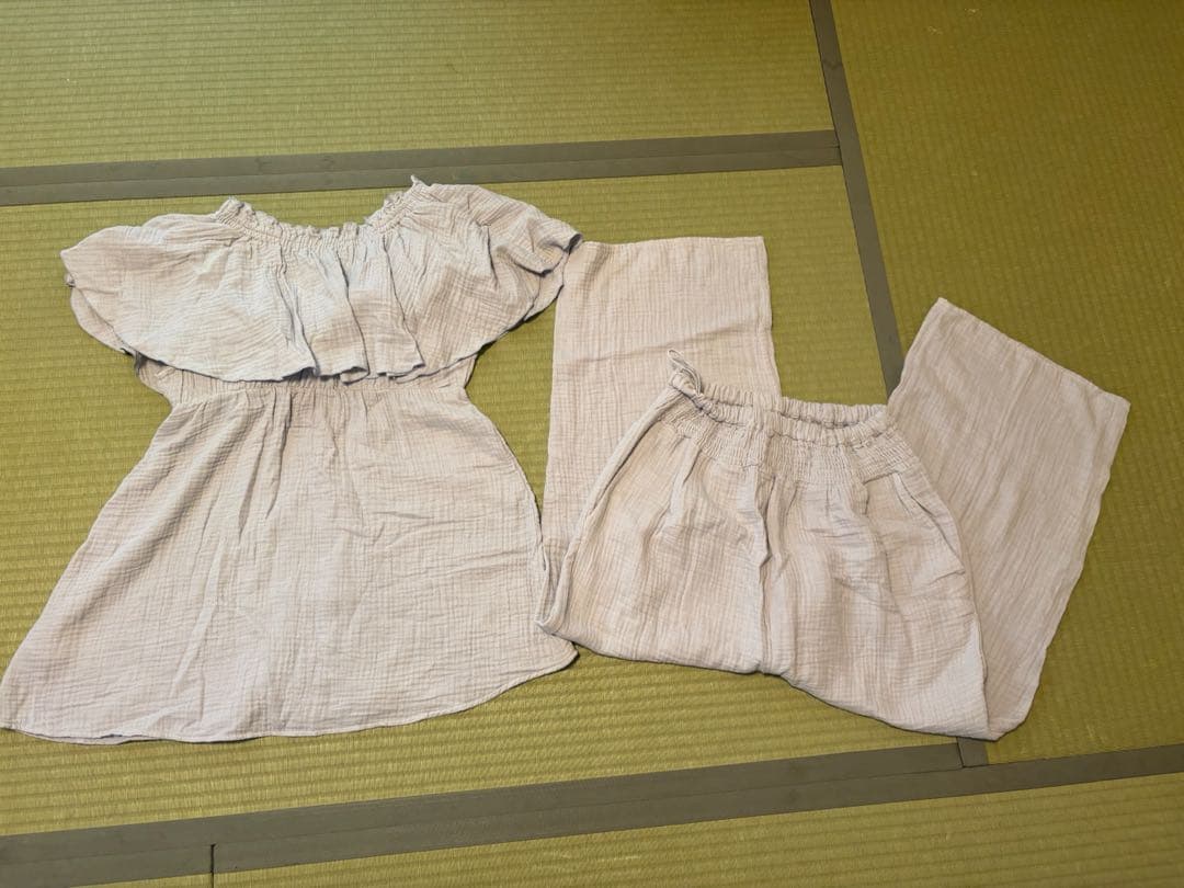 ジェラートピケ　ガーゼ　マタニティルームウェア　授乳　産前産後