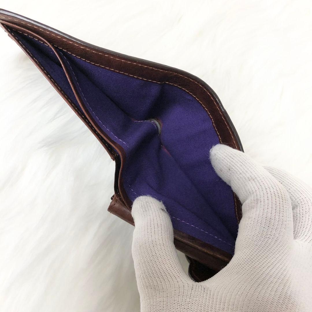 【廃盤超希少】ヴィヴィアンウエストウッド 三つ折り財布 スカル パンチングレザー