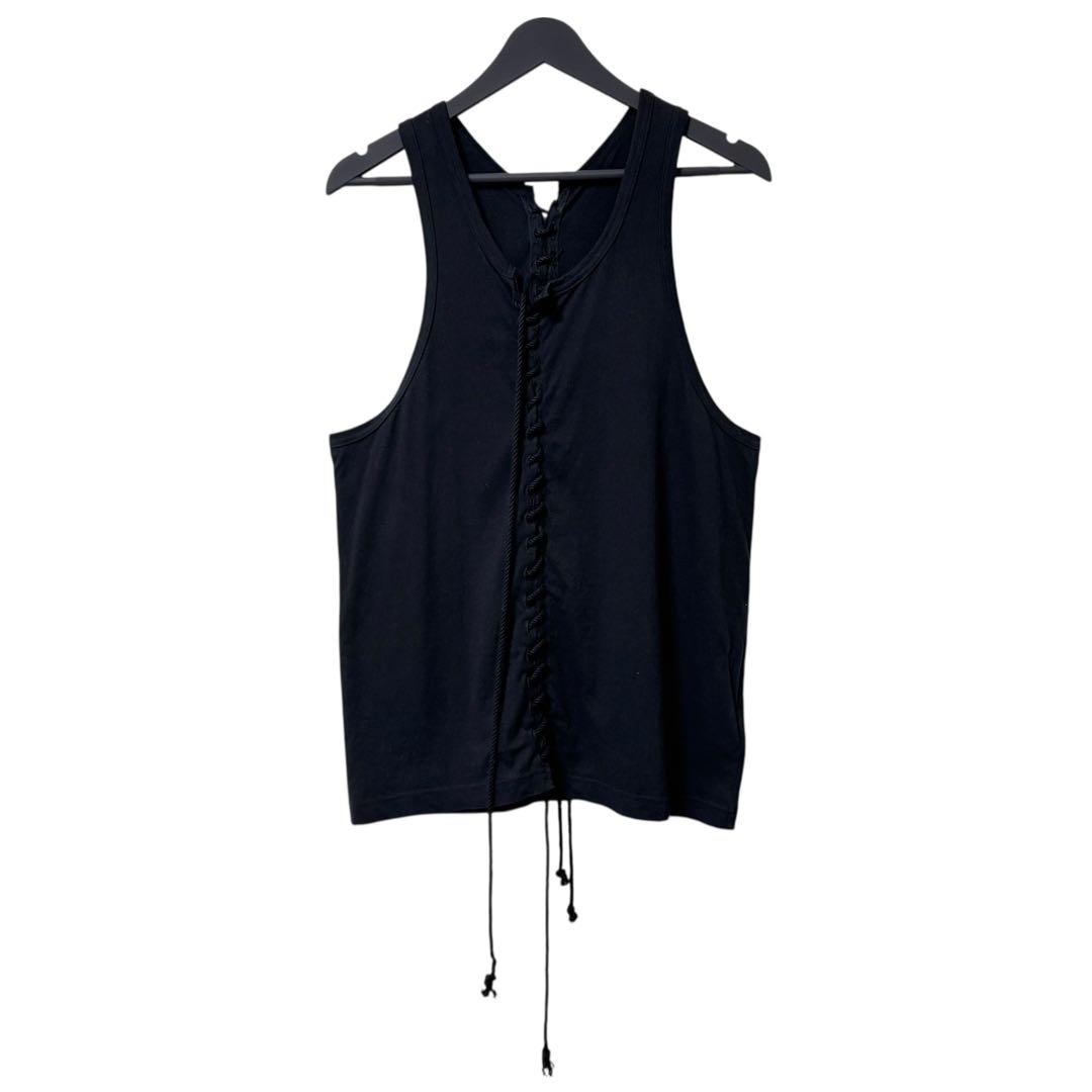★名作★ Yohji Yamamoto 紐付き レースアップ タンクトップ 3