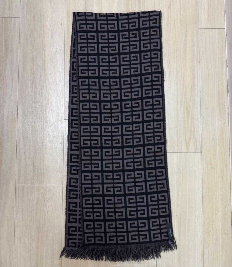 GIVENCHY モノグラム ウール マフラー/メンズ レディース/ジバンシー