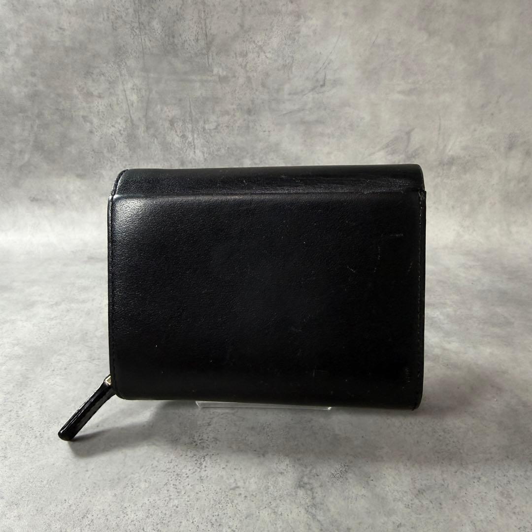 アニエスベー agnes b. ミニウォレット 3つ折り財布 レディース 黒