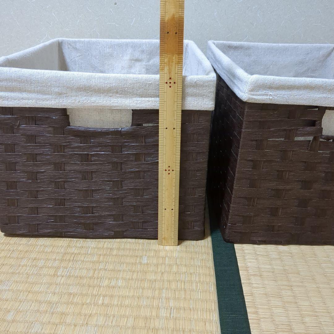 クマ✿収納バスケットセット 内布付き 蓋付き収納ボックス マガジンラック