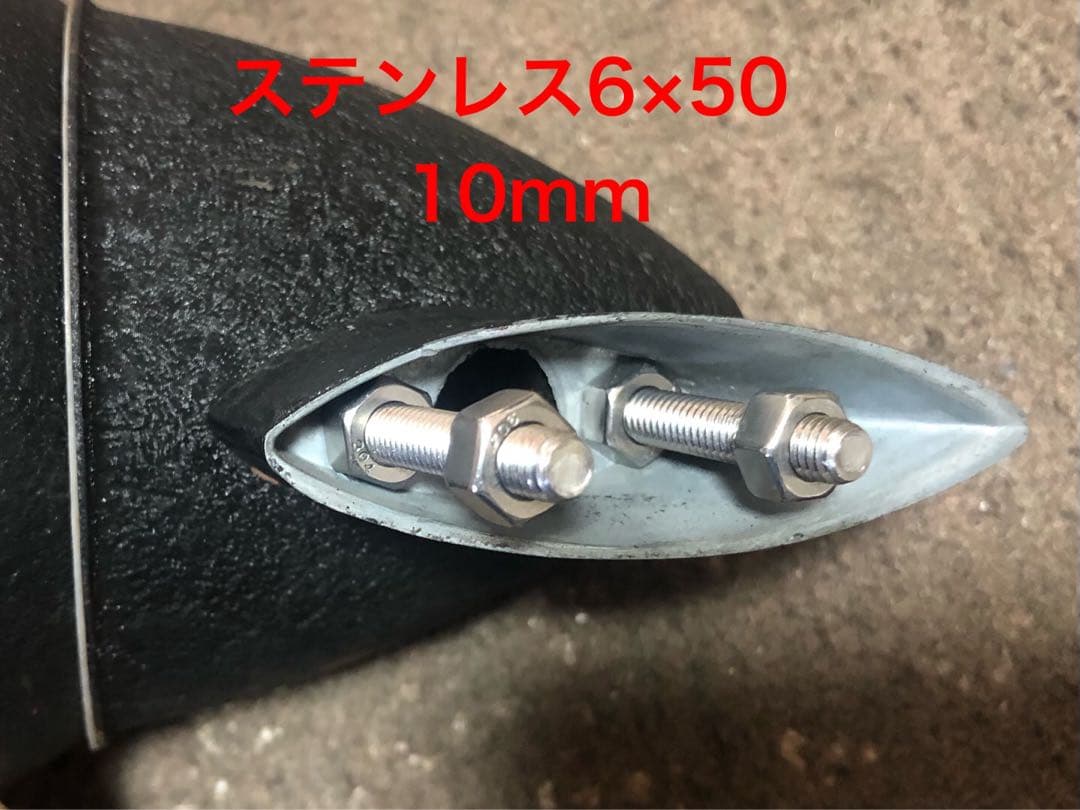 当時物 旧車 ロケットなどカウル用 GTミラー ヤラレ 新品ネジ交換