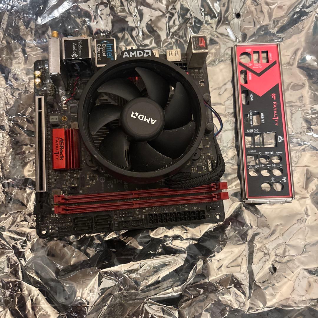 Ryzen 5 2600 ＆ Mini-ITXマザーボード バックパネル付