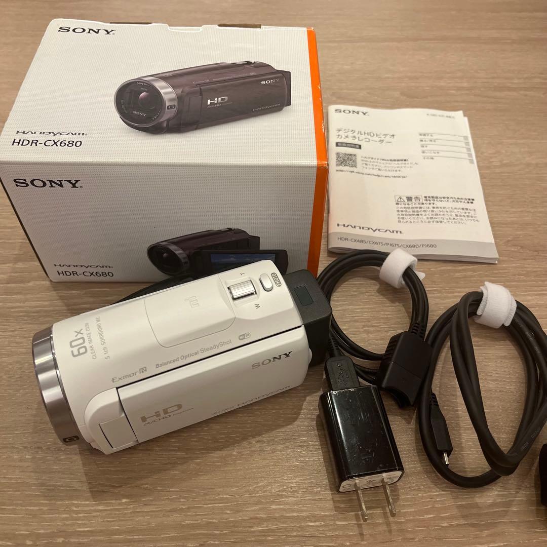 超美品★HDR-CX680 HDビデオカメラ 60倍ズーム 手ブレ補正