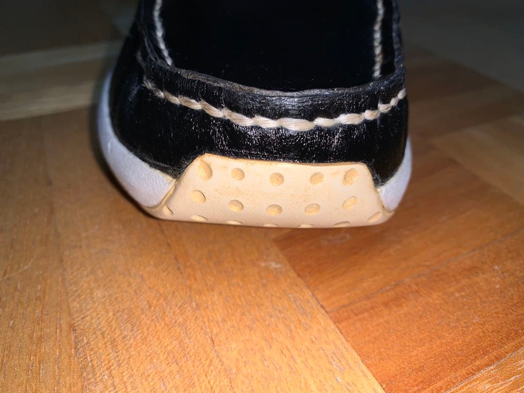 良品　visvim ビズビム ホックニー デッキシューズ US9.5 ブラック