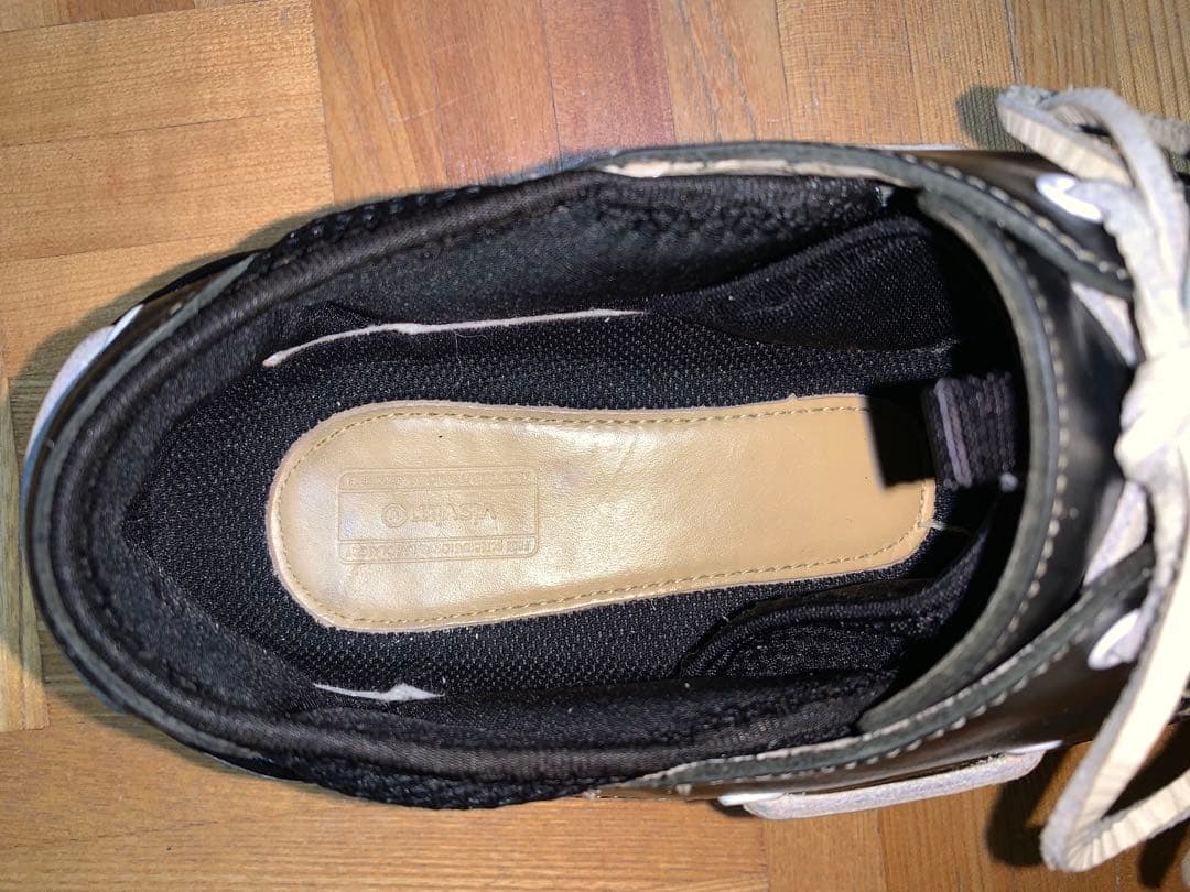 良品　visvim ビズビム ホックニー デッキシューズ US9.5 ブラック