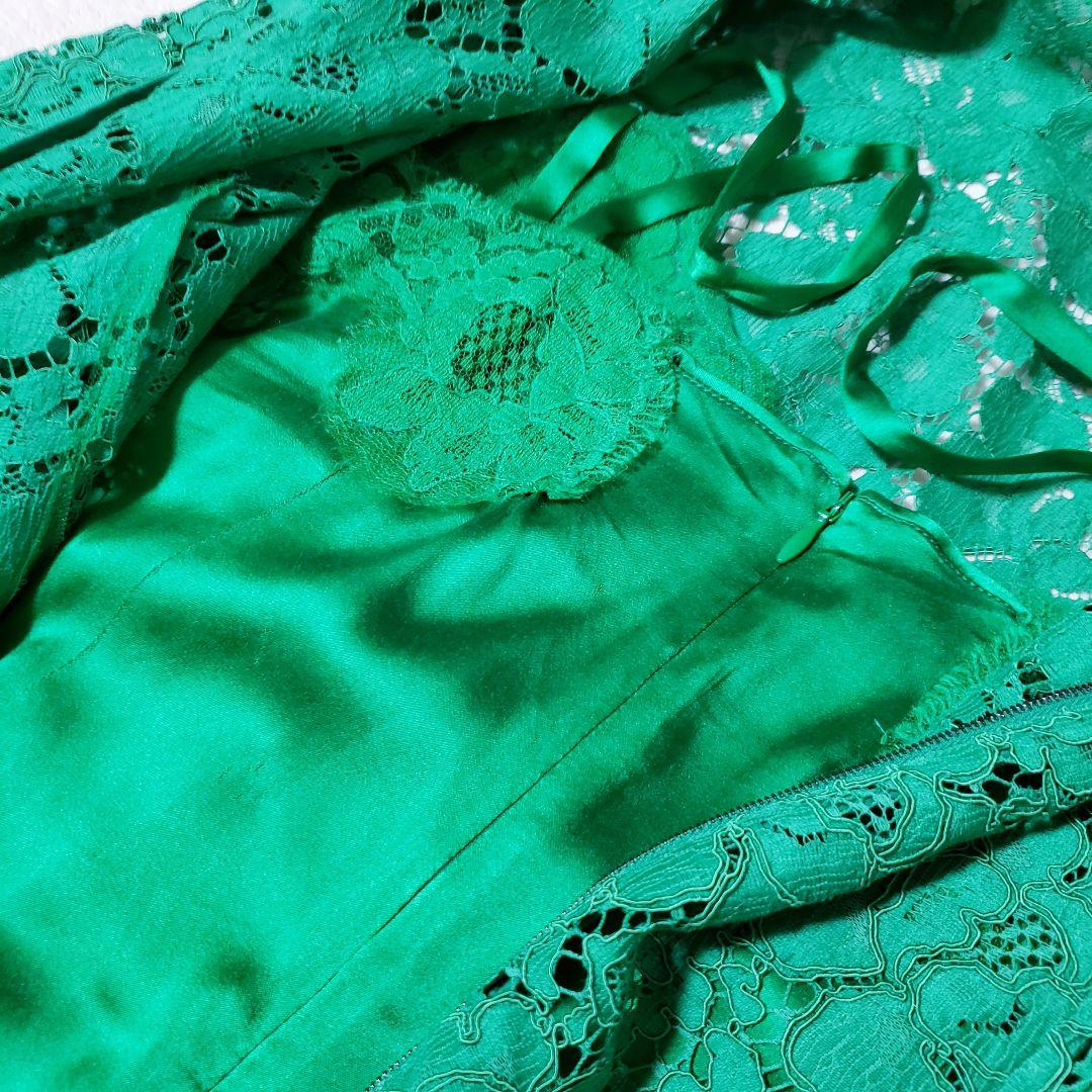 DOLCE&GABBANA 総レース ワンピース　ハイネック　38 ドルガバ
