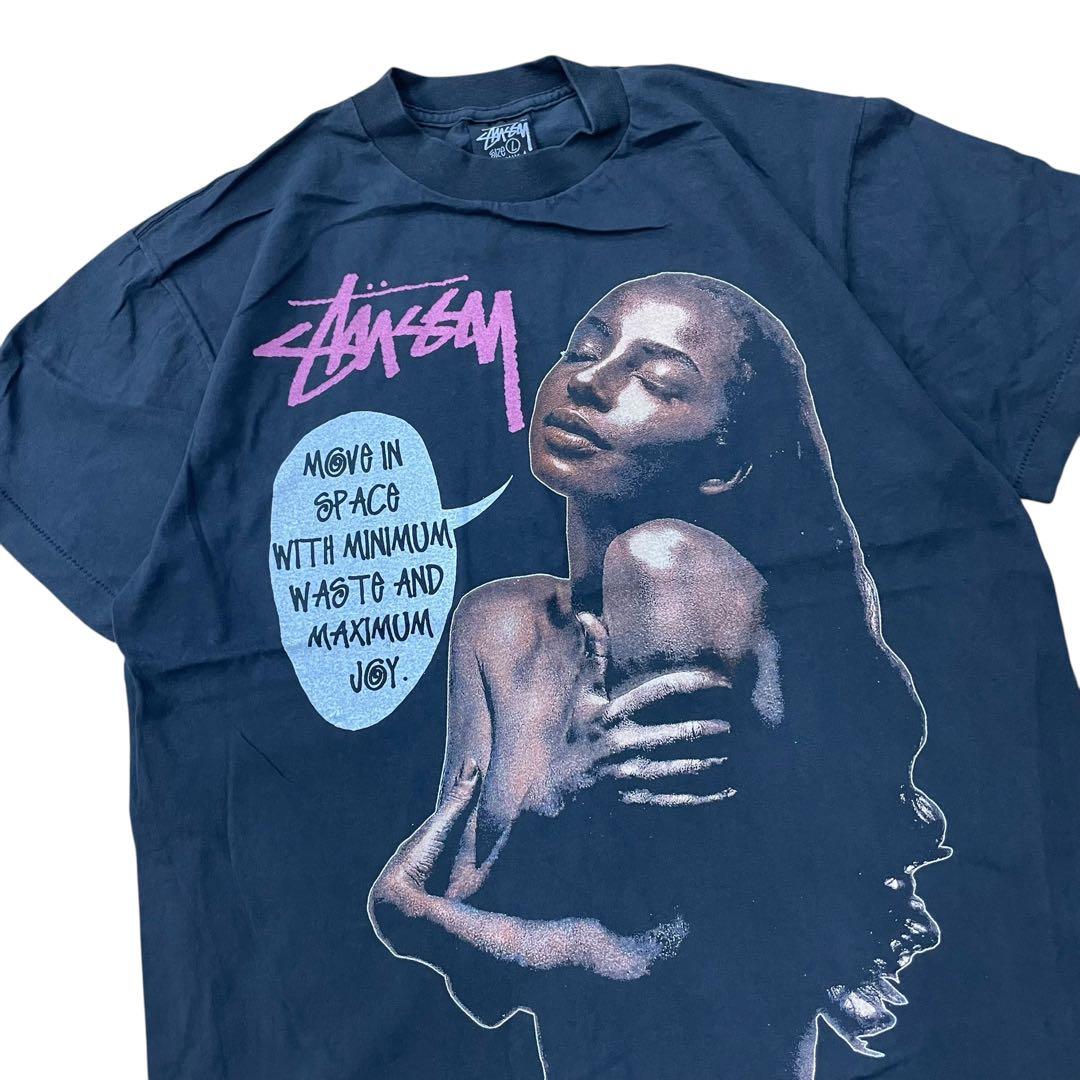 STUSSY ステューシー Tシャツ SADE シャーデー ブラック L