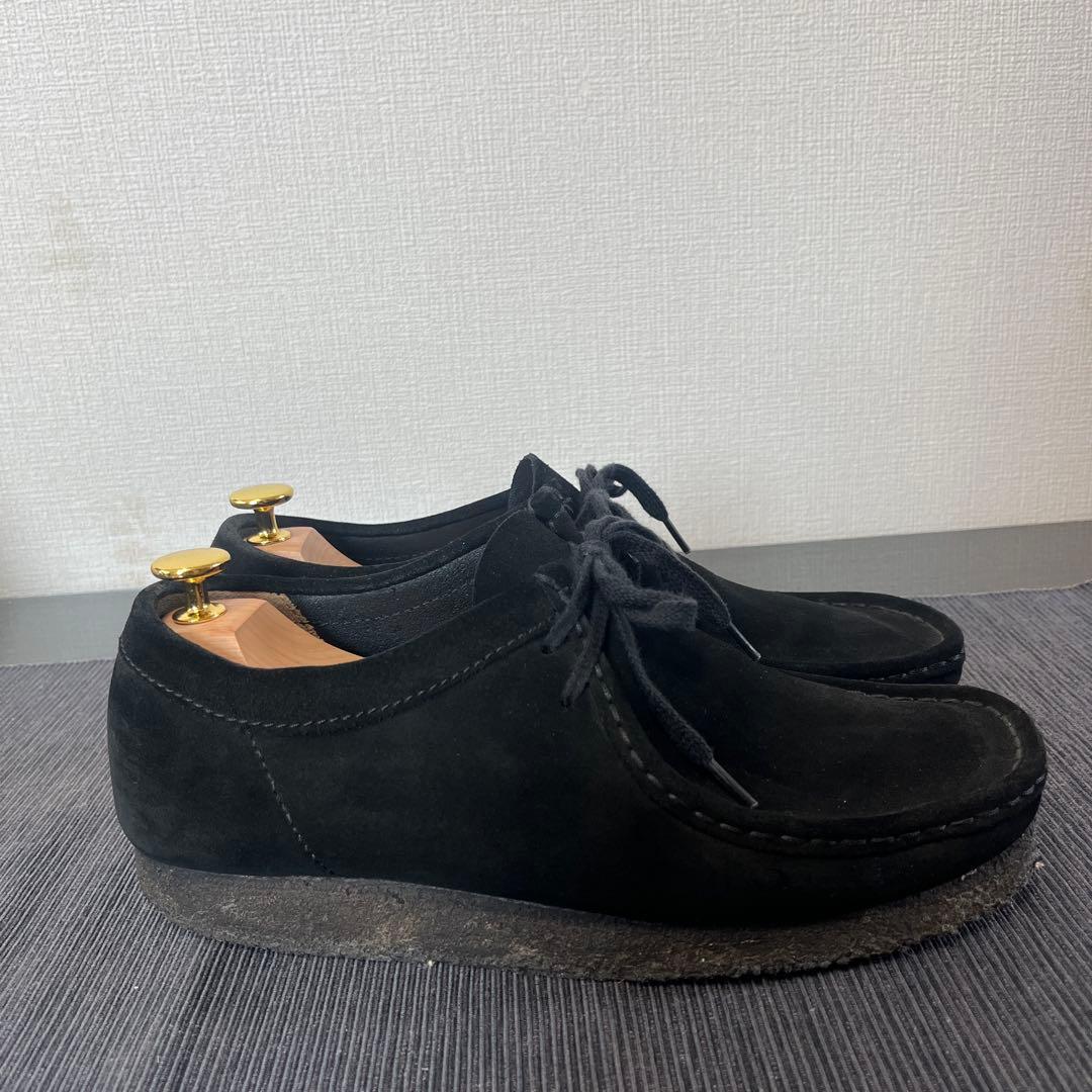 定番モデル！　クラークス ワラビー ブラック スエード 26.5cm