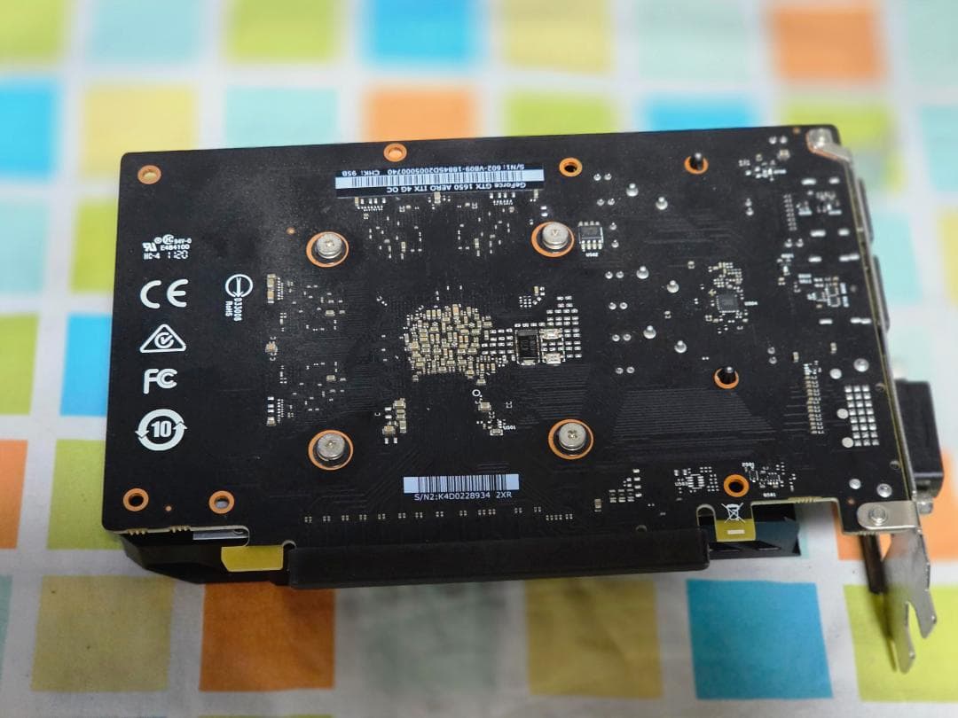 【動作確認済】MSI GTX 1650 AERO ITX【分解清掃・グリス塗替】