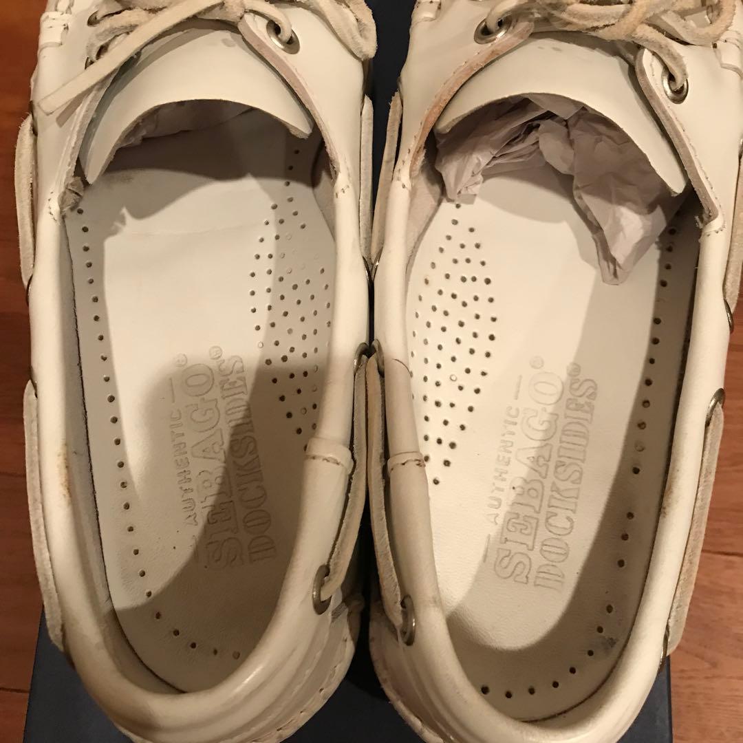 SEBAGO セバゴ レザースリッポン デッキシューズ 白 ホワイト