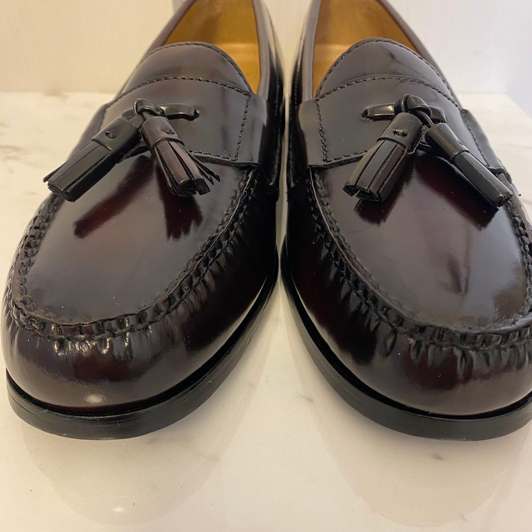 極美品 COLE HAAN ピンチタッセル 27cm C12767 バーガンディ