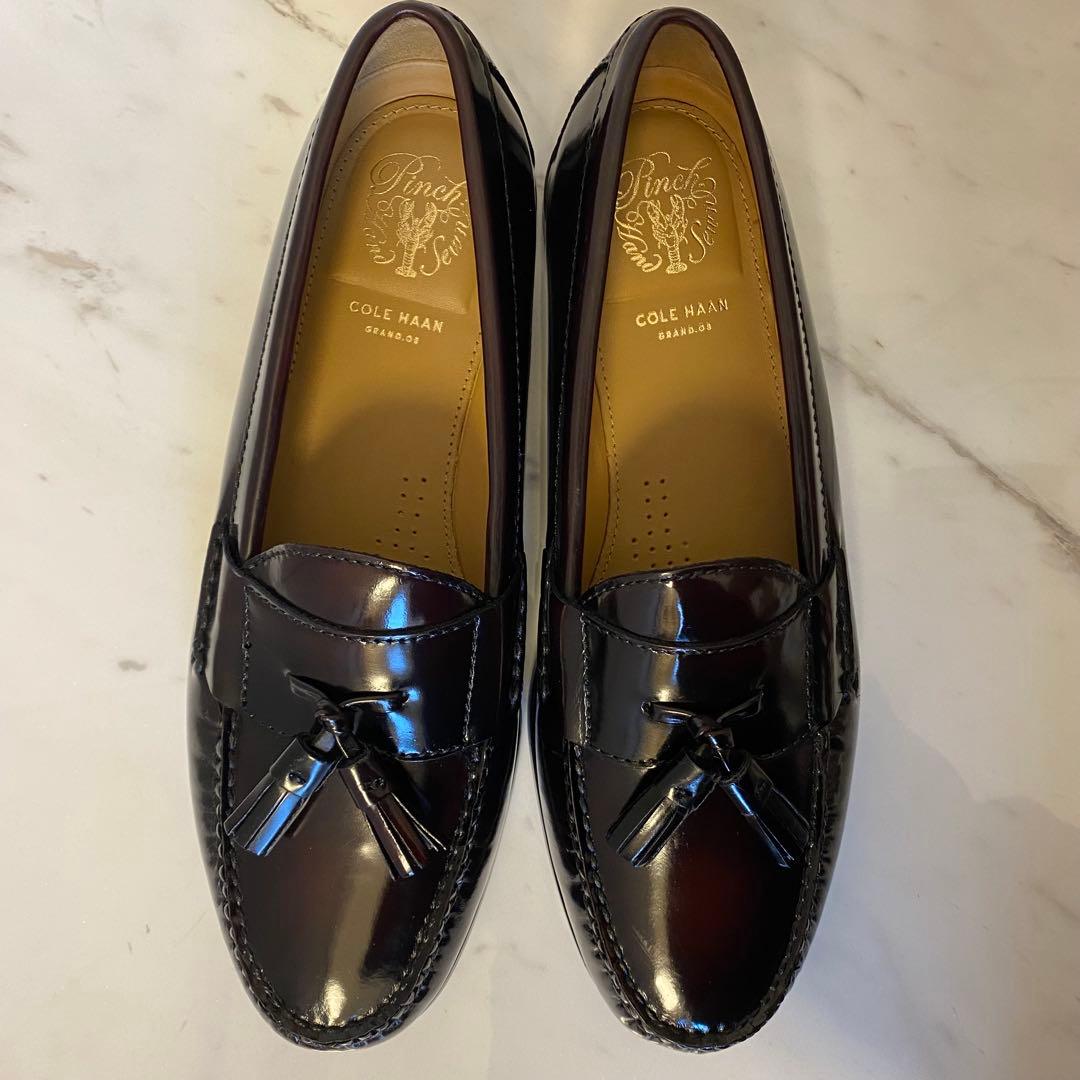 極美品 COLE HAAN ピンチタッセル 27cm C12767 バーガンディ