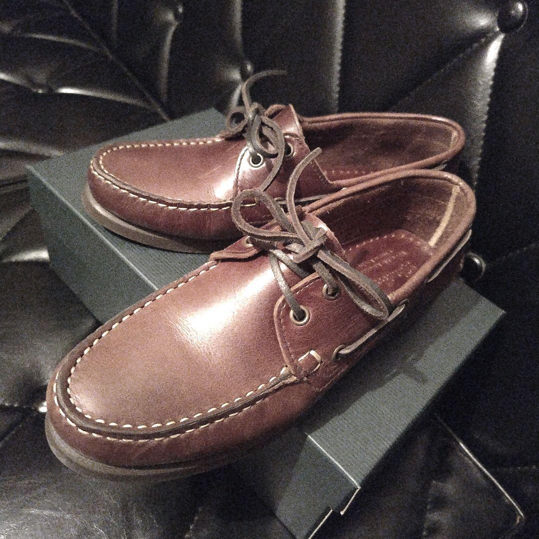 【 パラブーツ Paraboot 】バース　デッキシューズ　24.5　ブラウン