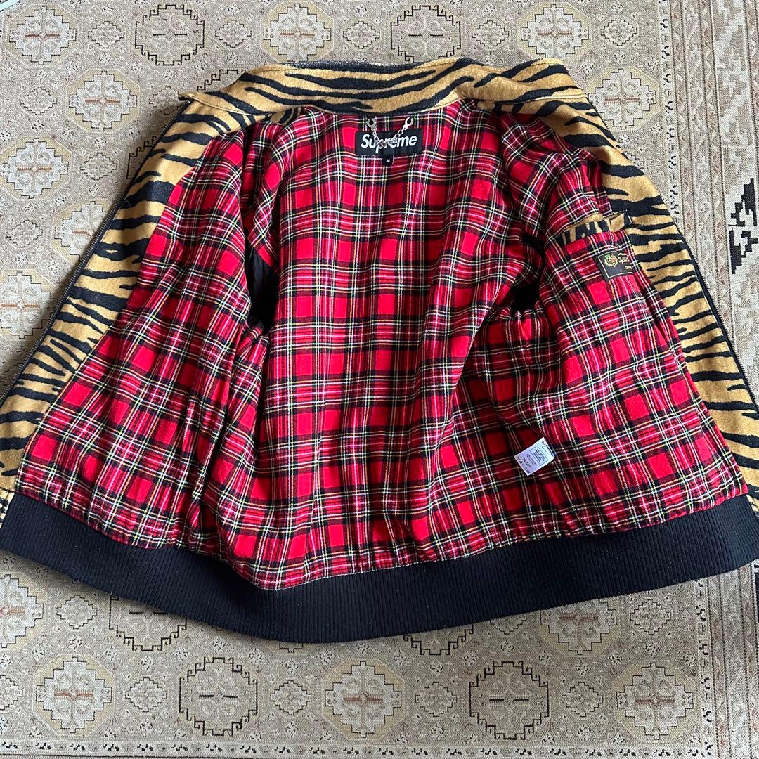 supreme タイガー　レオパード　ブルゾン　ウールジャケット