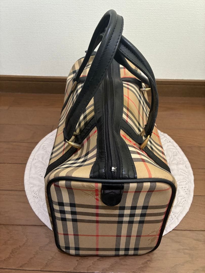 90s Burberrys ボストンバッグ シャドーホース