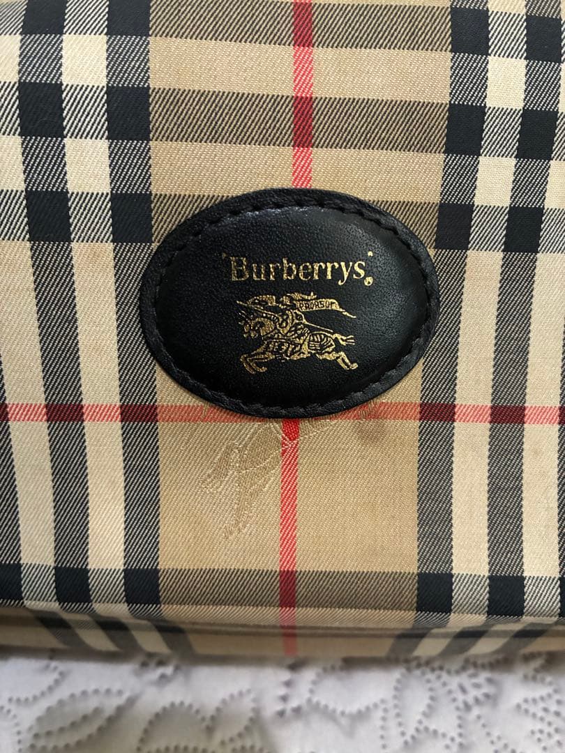 90s Burberrys ボストンバッグ シャドーホース