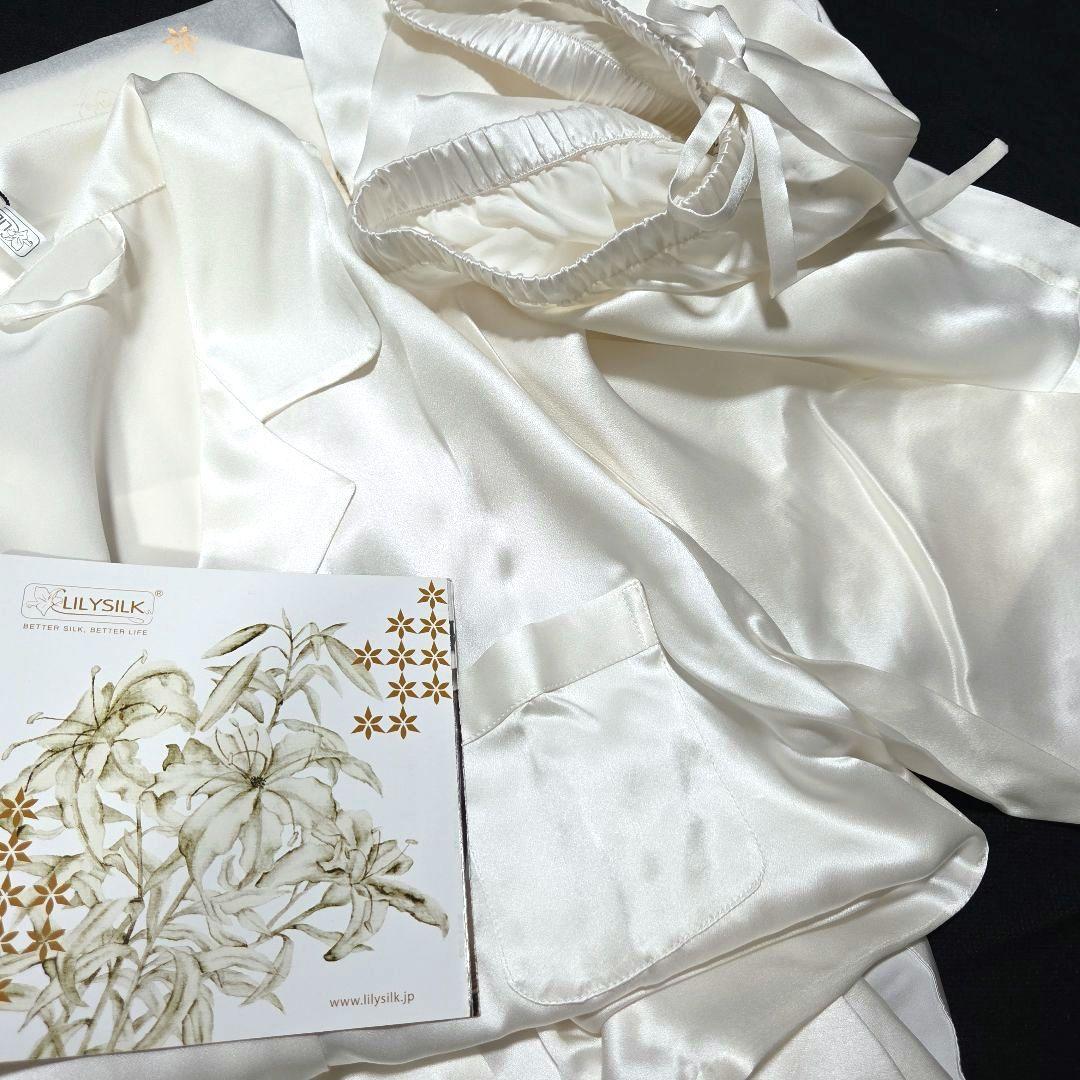 新品 LILYSILK リリーシルク100%パジャマ 22匁 ・シルクストール♡