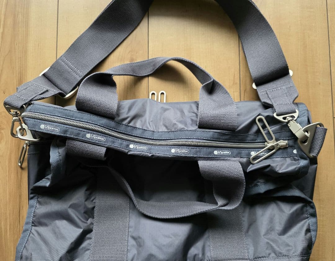 レスポ新品 ESSENTIAL MEDIUM DUFFLEシャドウグレーC