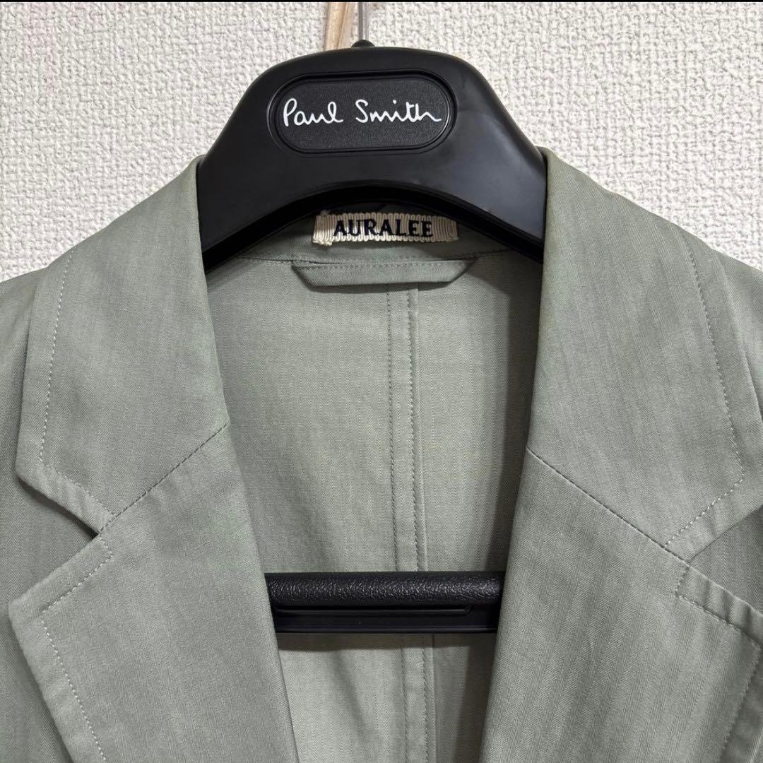 ジャケット・アウター auralee WASHED FINX HERRINGBONE JACKET