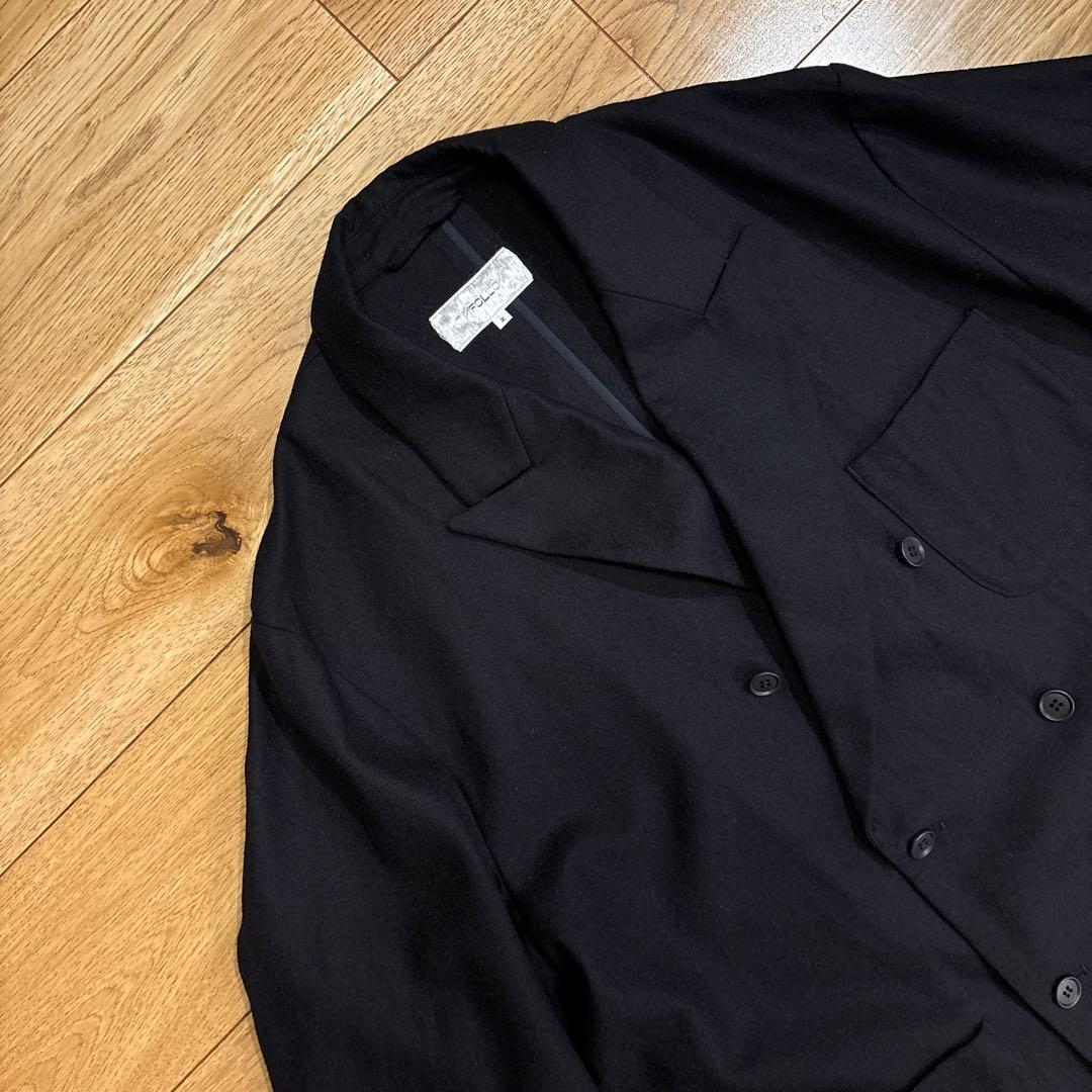 【FOLL / フォル】collage wool washed w jacket