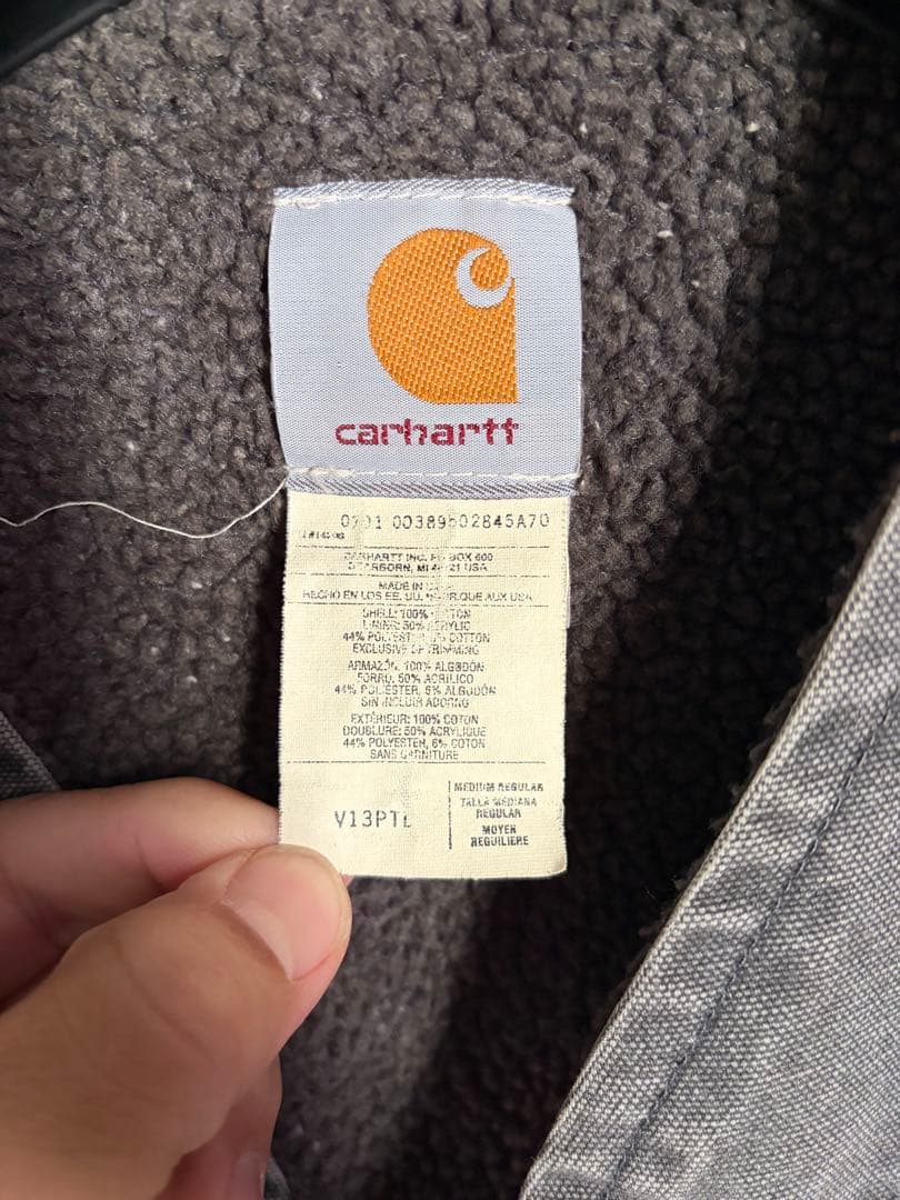 Carhartt グレー ベスト アメリカ製ヴィンテージ