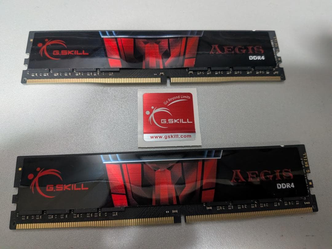 G.SKILL Aegis DDR4-3200 8G×2 XMP2.0対応