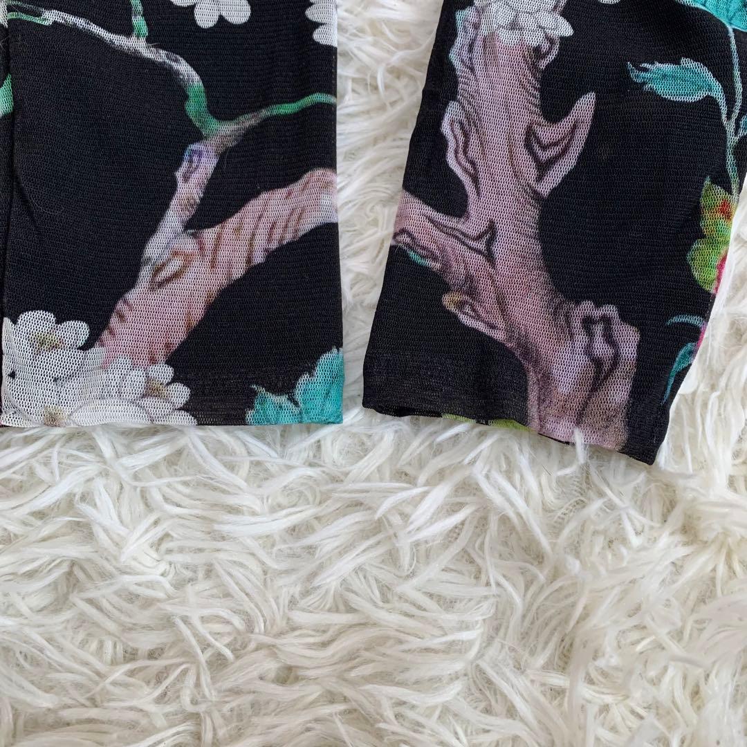★美品★VIVIENNE TAM オリエンタル花柄 長袖ワンピース