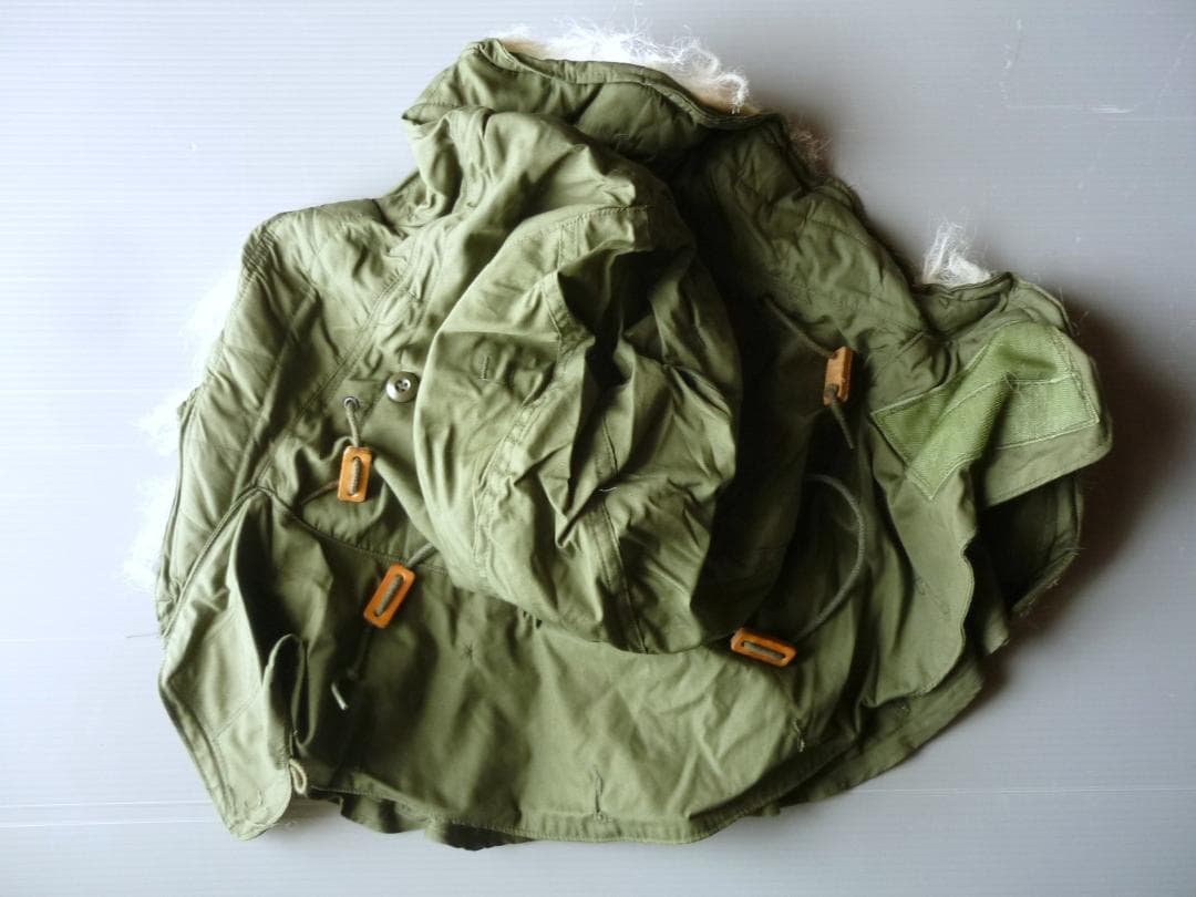 中古品 80s 米軍 M-65 フード モッズコート パーカー A