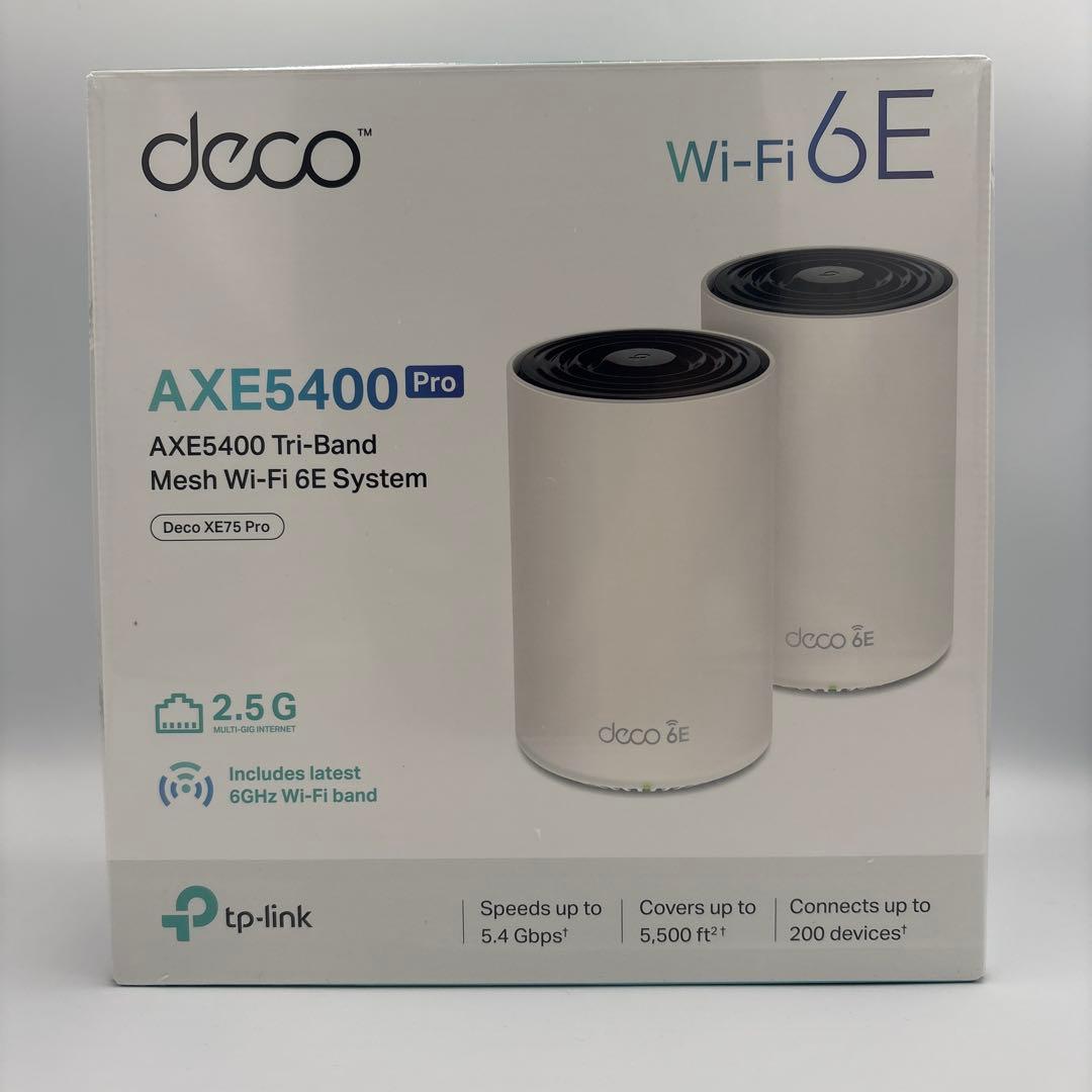 TP-Link Deco XE75 AXE5400 Wi-Fi 6E 2パック