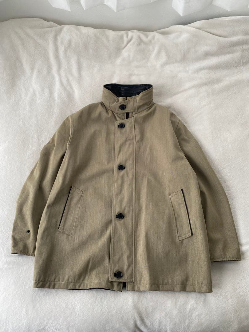 casini firenze italy製 本革 リバーシブルレザーコート