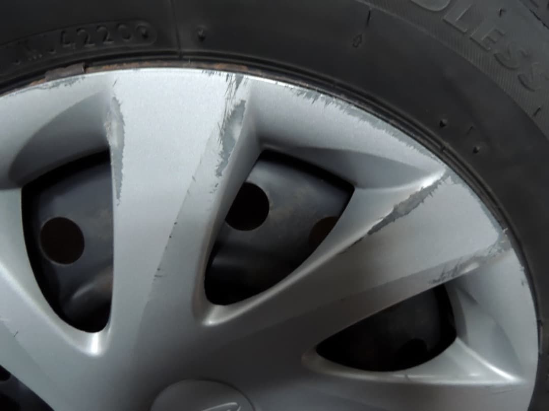 A6 155/65R14 75Q ブリヂストン スタッドレス ホイール付 4本
